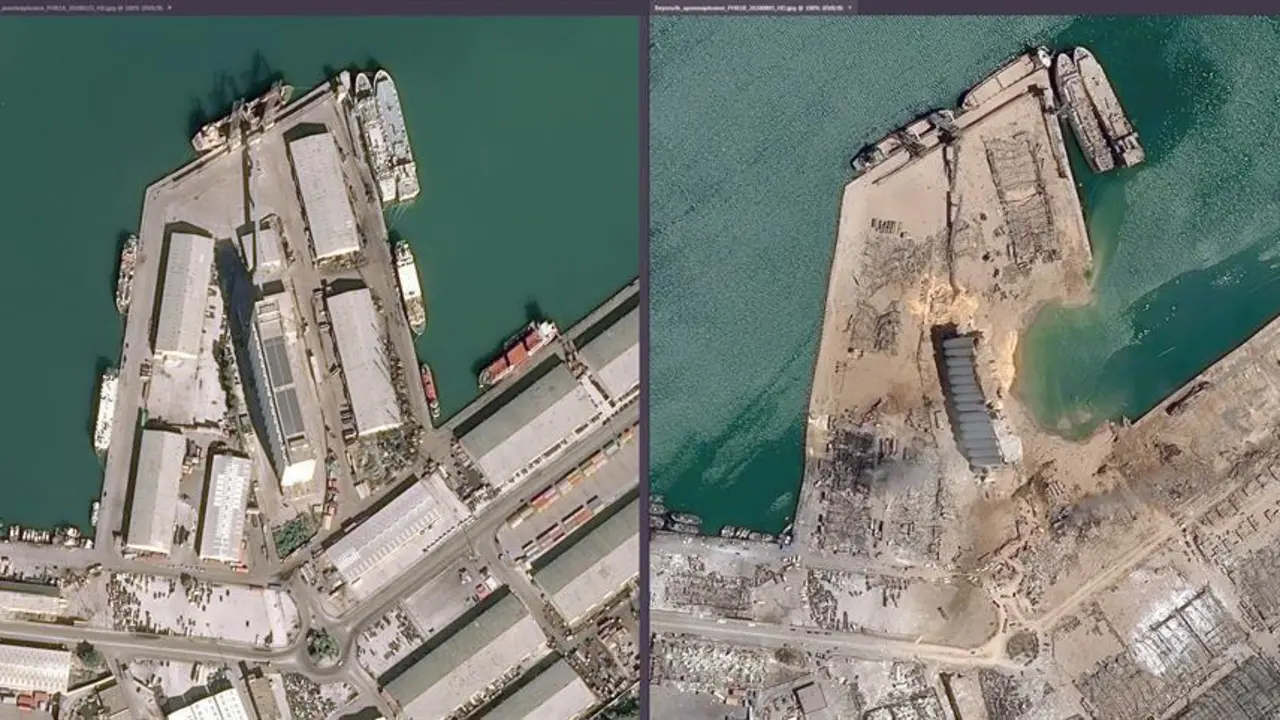 as&iacute; qued&oacute; el puerto de beirut. - efe