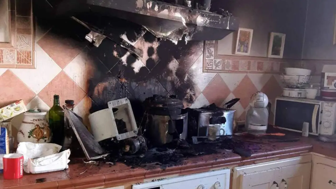 Estado en el que ha quedado la cocina. - CPBC