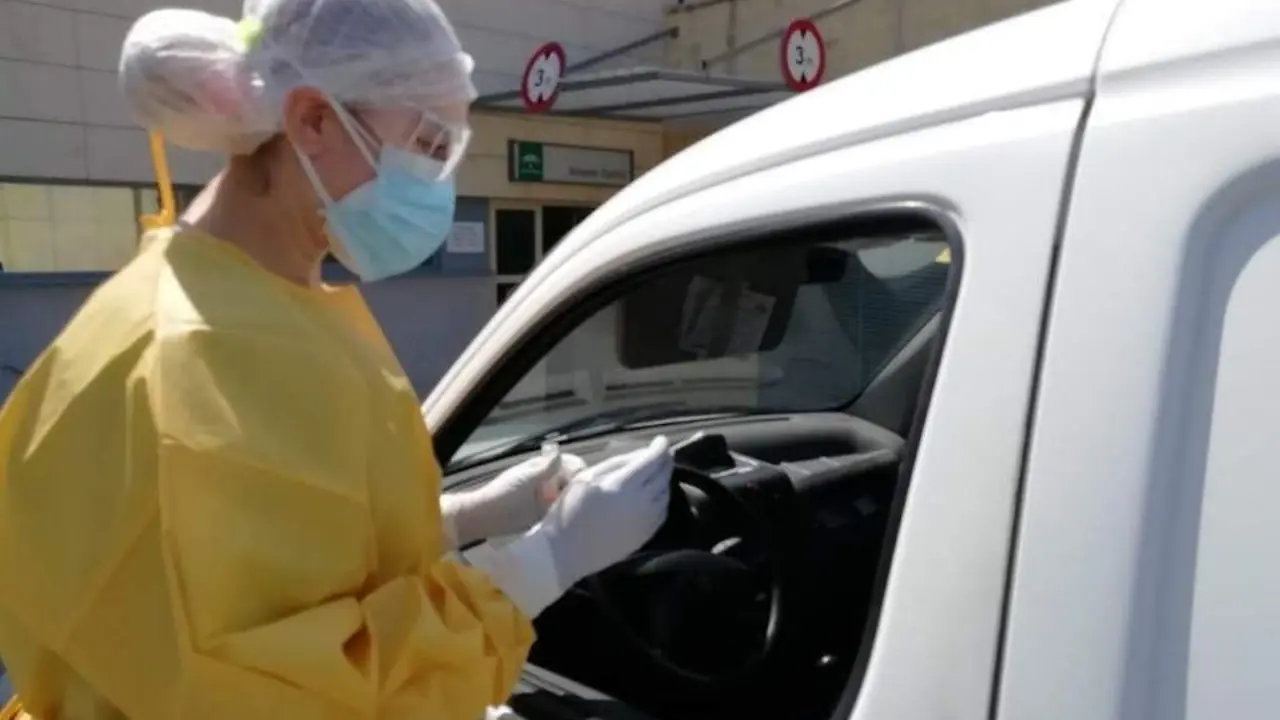 Pruebas PCR en auto-COVID. - Junta de Andaluc&iacute;a