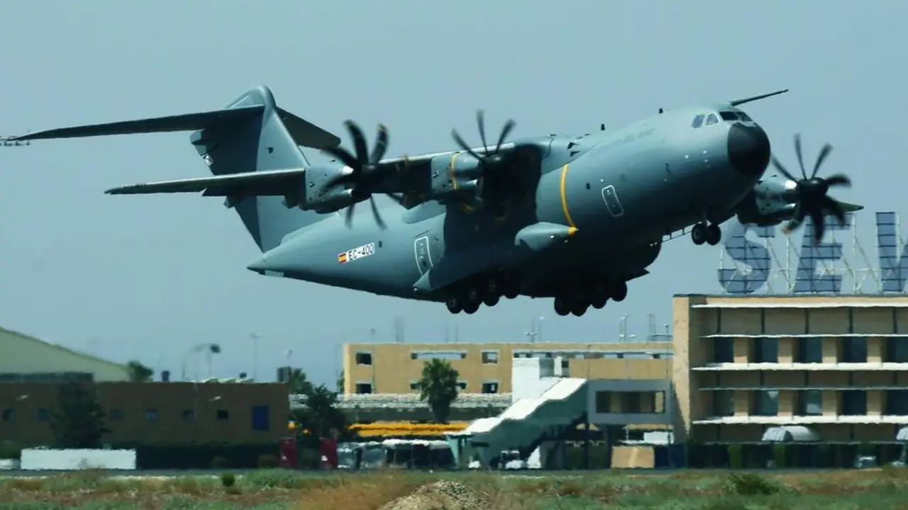 El primer A400m del Ej&eacute;rcito espa&ntilde;ol. - Archivo