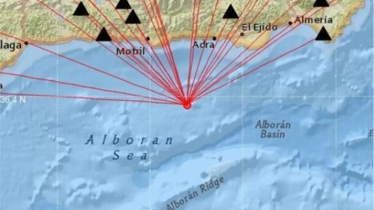 Registrado un se&iacute;smo en el Mar de Allbor&aacute;n - 
