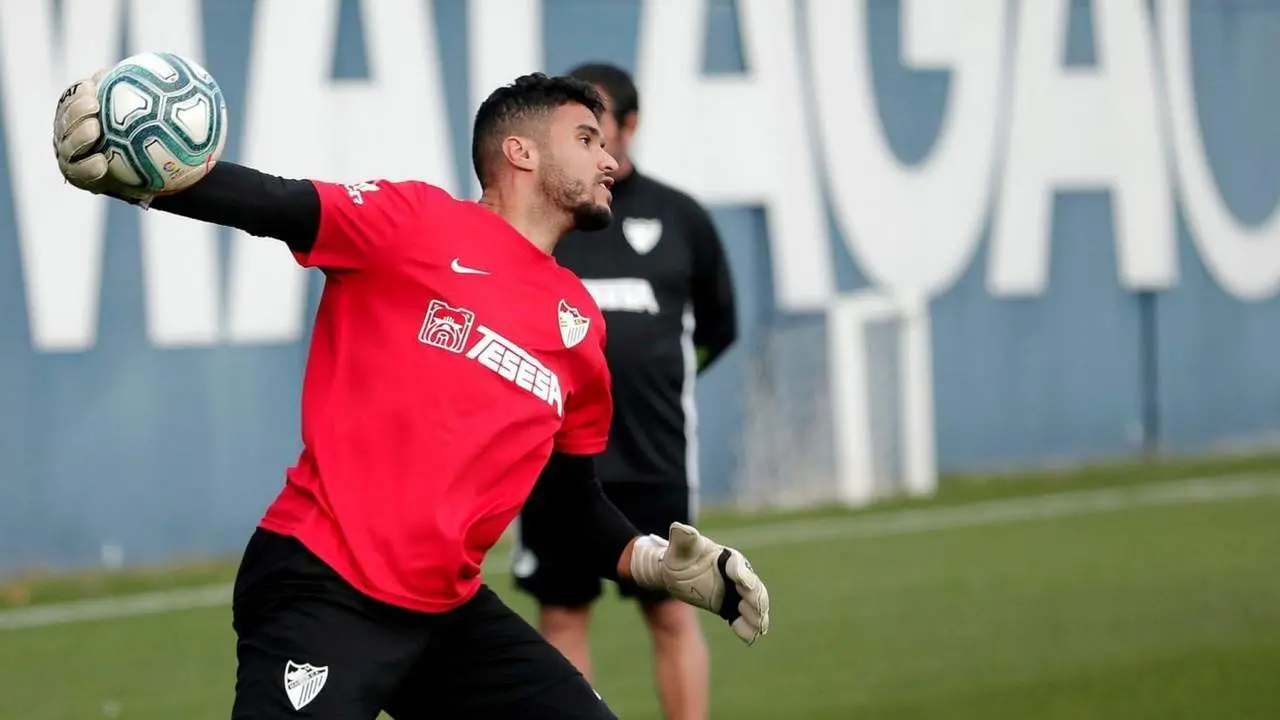 El portero Munir. - M&aacute;laga CF