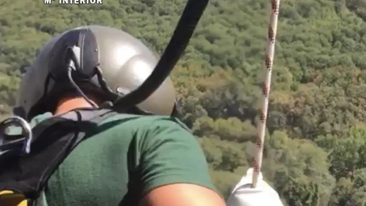 Imagen de un momento del rescate. - GC