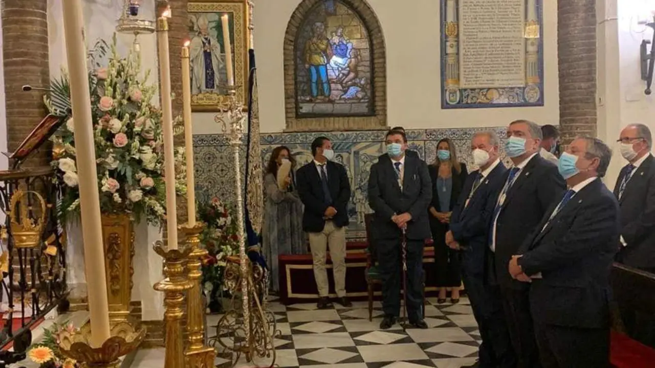 Una celebraci&oacute;n &iacute;ntima del d&iacute;a de la Virgen de la Cinta en su Santuario