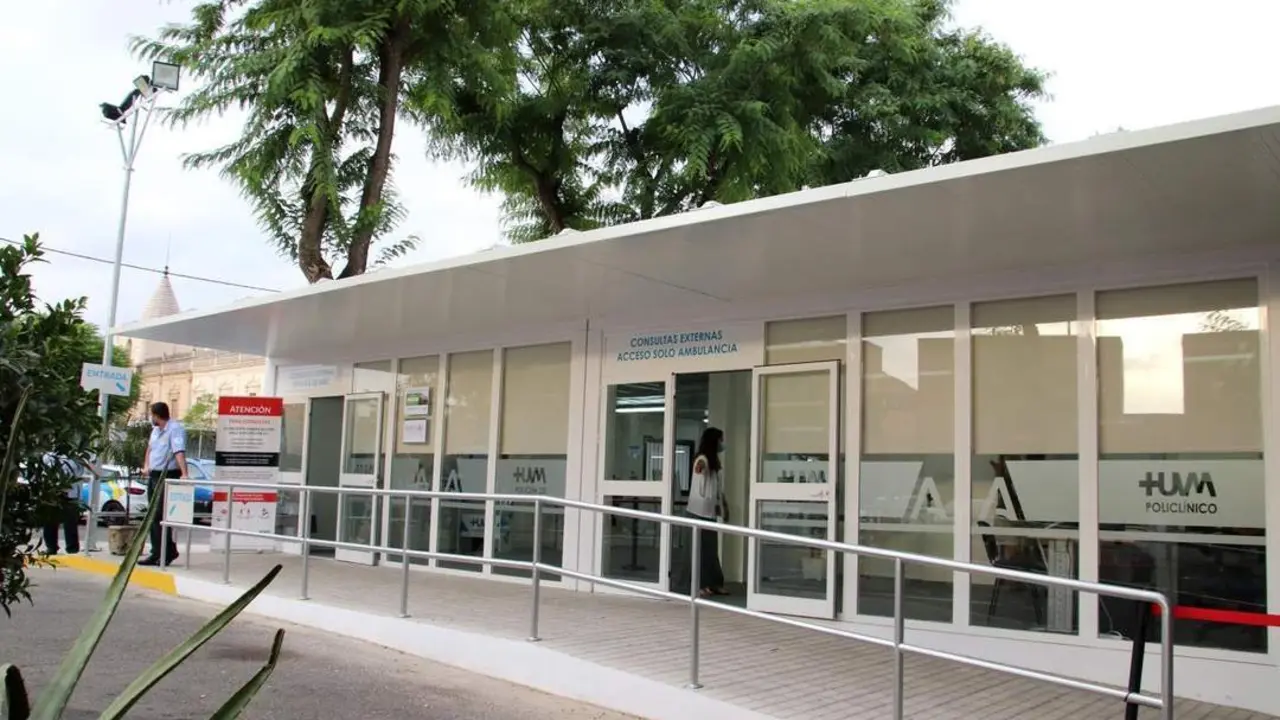 Nueva sala de espera en el Policl&iacute;nico. - HUVM
