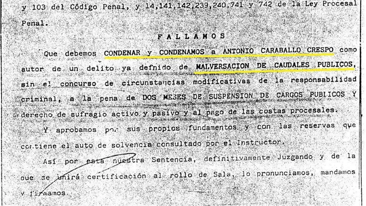 Sentencia sobre Caraballo. - Viva