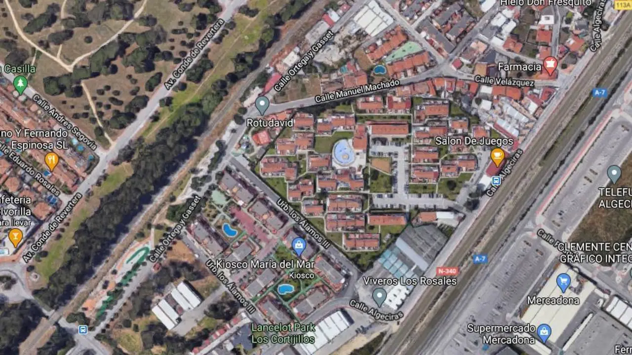 Zona de las viviendas. - Google Maps