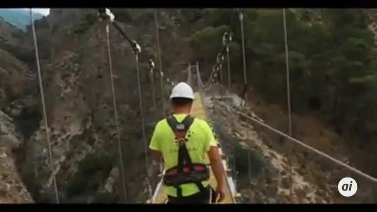 La Gran Senda contar&aacute; con uno de los 3 puentes colgantes m&aacute;s grandes de Espa&ntilde;a