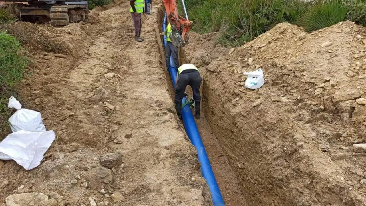 Una de las obras en marcha este a&ntilde;o por el Consorcio de Aguas - CAZG