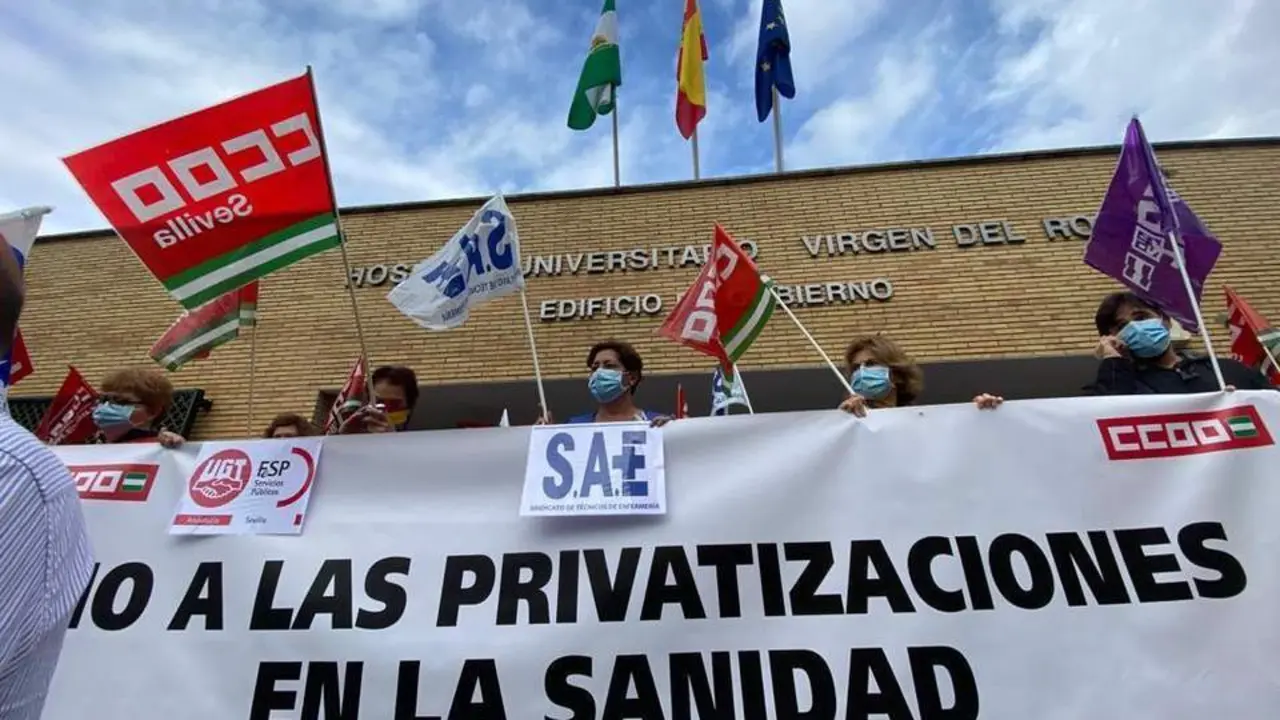 Sindicatos reclaman al Virgen del Roc&iacute;o personal y protecci&oacute;n contra la Covid