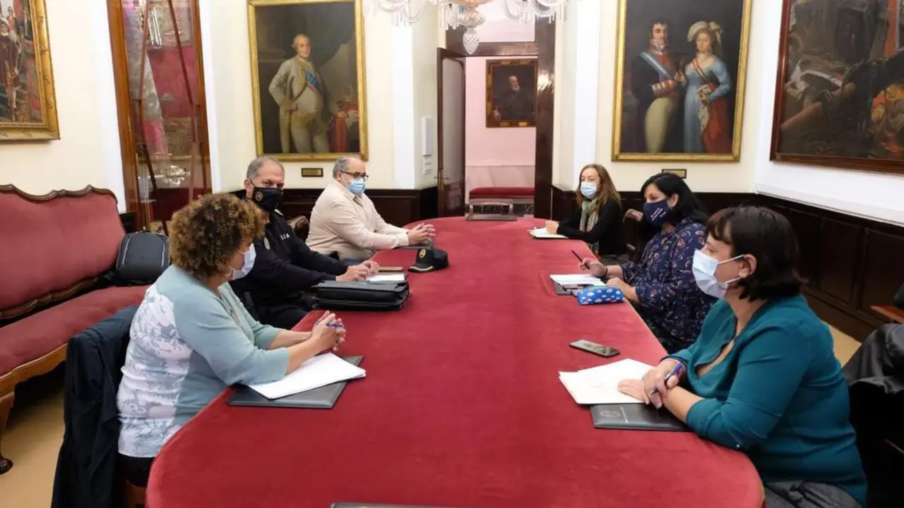 Reuni&oacute;n de los coordinadores de las charlas.  - 