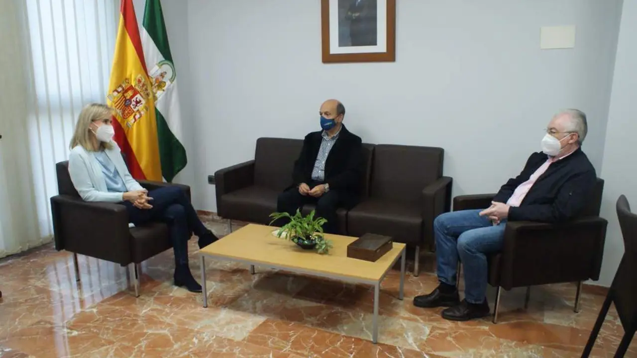 Reuni&oacute;n de la subdelegada con la plataforma. - VH