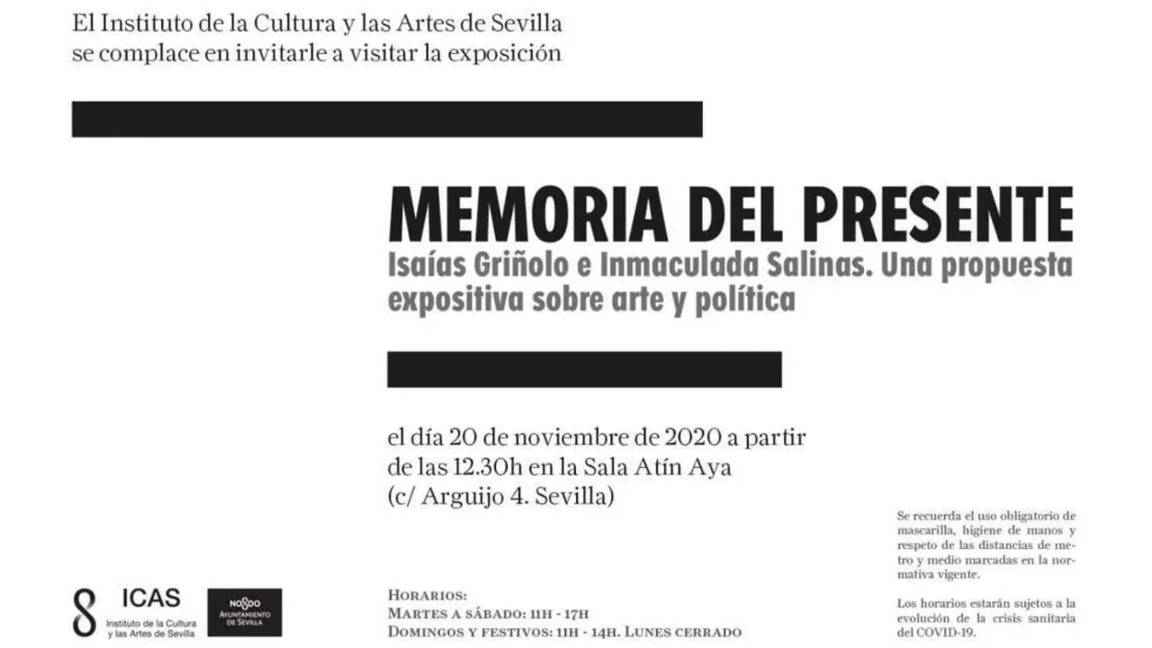 La invitaci&oacute;n a la muestra. - Viva