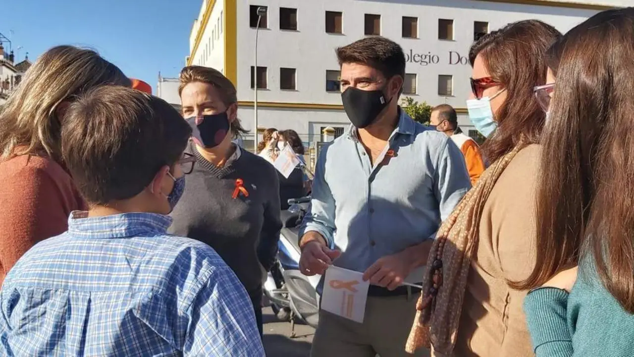 Beltr&aacute;n P&eacute;rez en la protesta. - PP