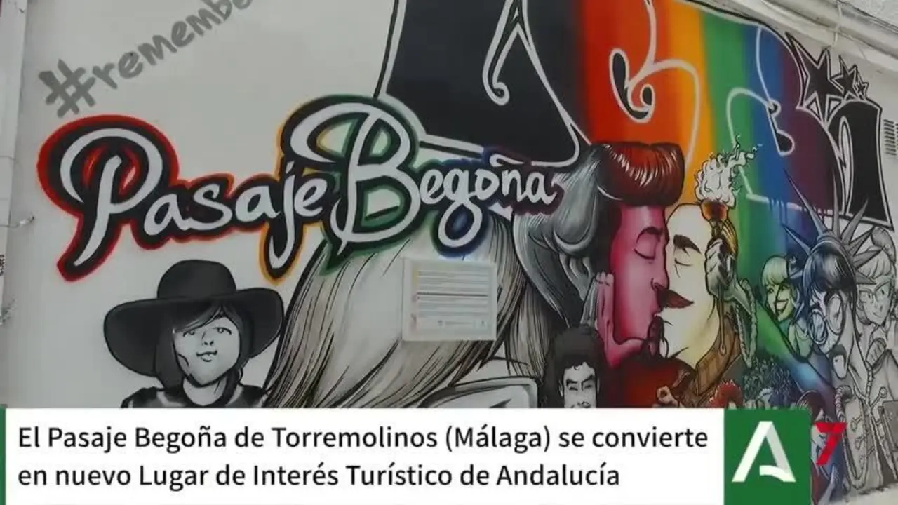 El Pasaje Bego&ntilde;a de Torremolinos, cuna de derechos LGTBI, ya es Lugar de Inter&eacute;s Tur&iacute;stico