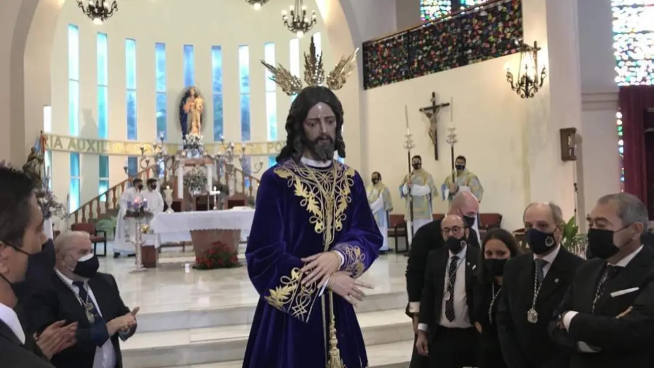 El Se&ntilde;or de la Redenci&oacute;n, en el Santuario de Mar&iacute;a Auxiliadora.  - Jerez Cofrade