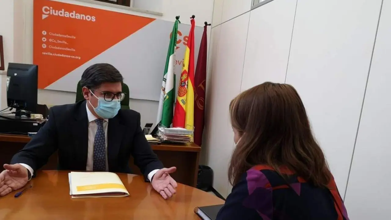 &Aacute;lvaro Pimentel, en un momento de la entrevista. - Cedida