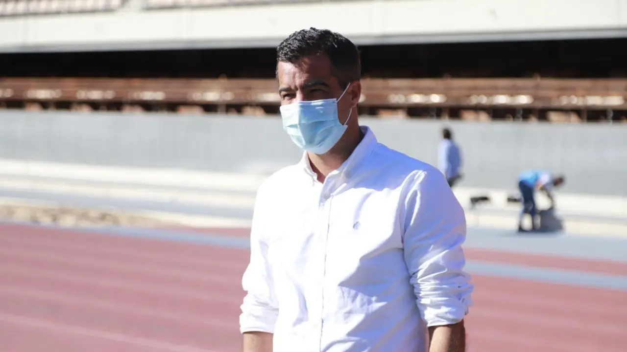 Jos&eacute; P&eacute;rez Herrera, durante un partido esta temporada. - Cristo Garc&iacute;a
