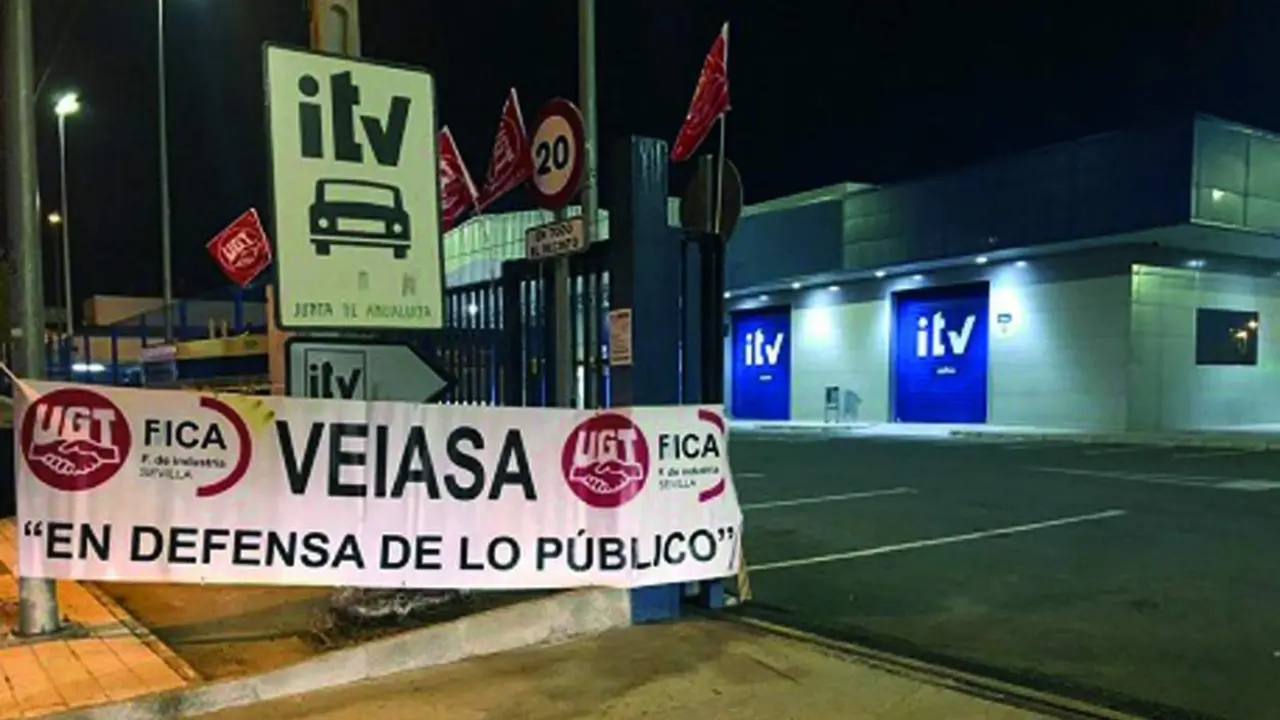 UGT ha convocado paros cada mi&eacute;rcoles; esta semana ha sido el primero.  - A. I.