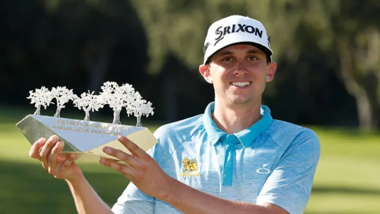 John Catlin, con el trofeo de este a&ntilde;o en Valderrama. - A. I.