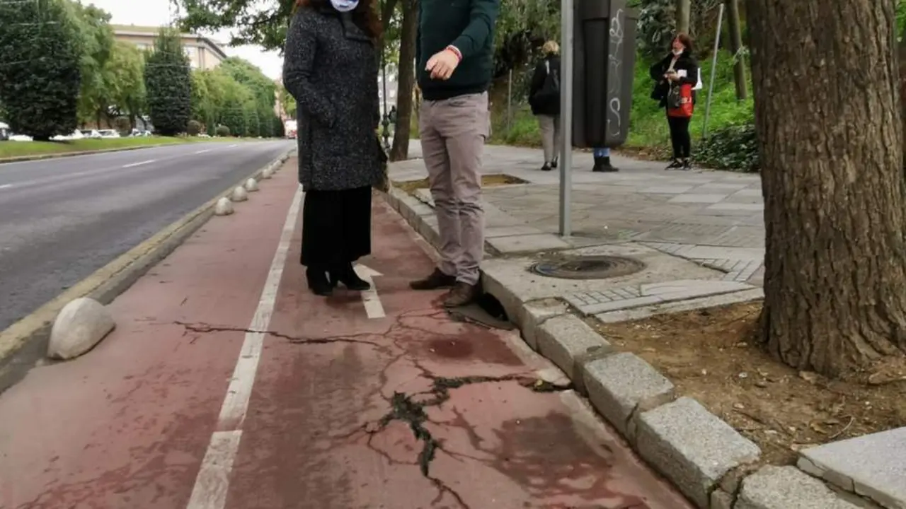 Carril bici de la avenida de Andaluc&iacute;a. - VH