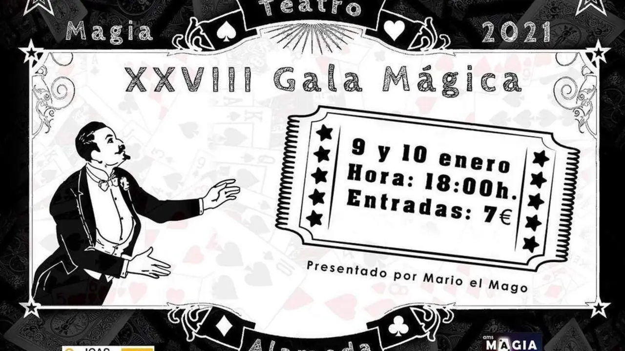Cartel de la XXVIII Gala M&aacute;gica de Sevilla. - Ayto