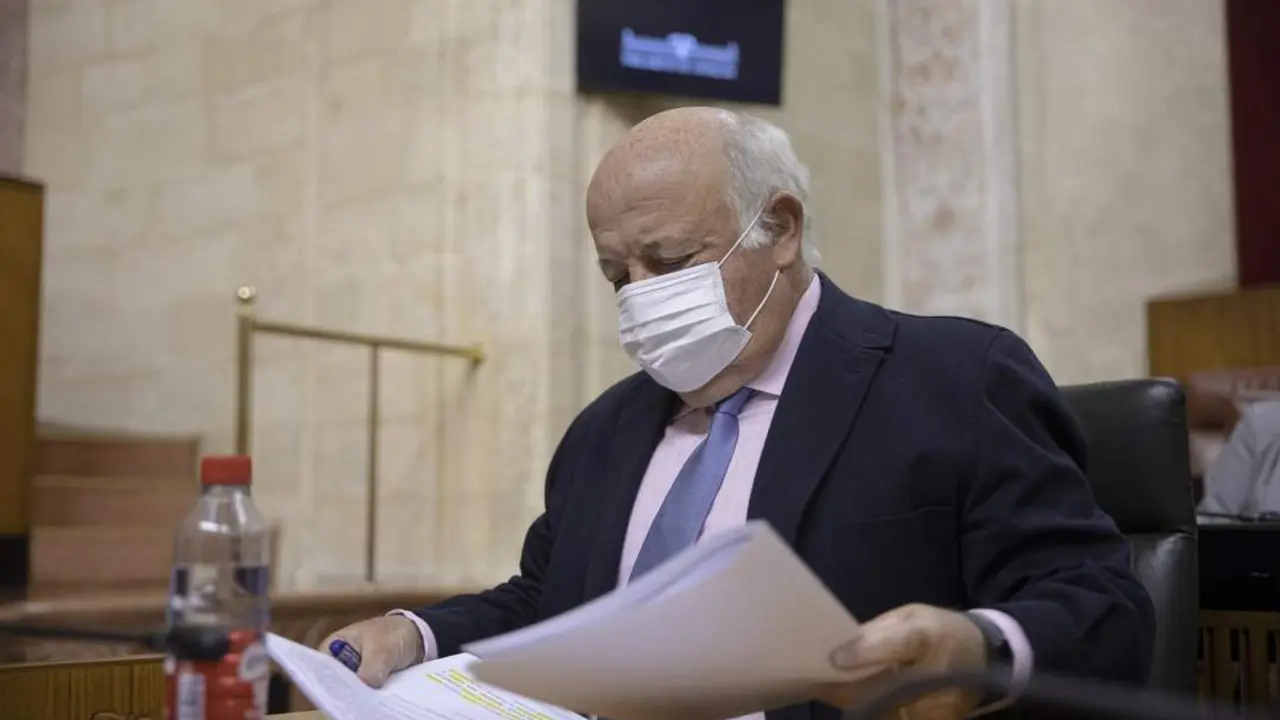 Jes&uacute;s Aguirre en sede parlamentaria. - EP