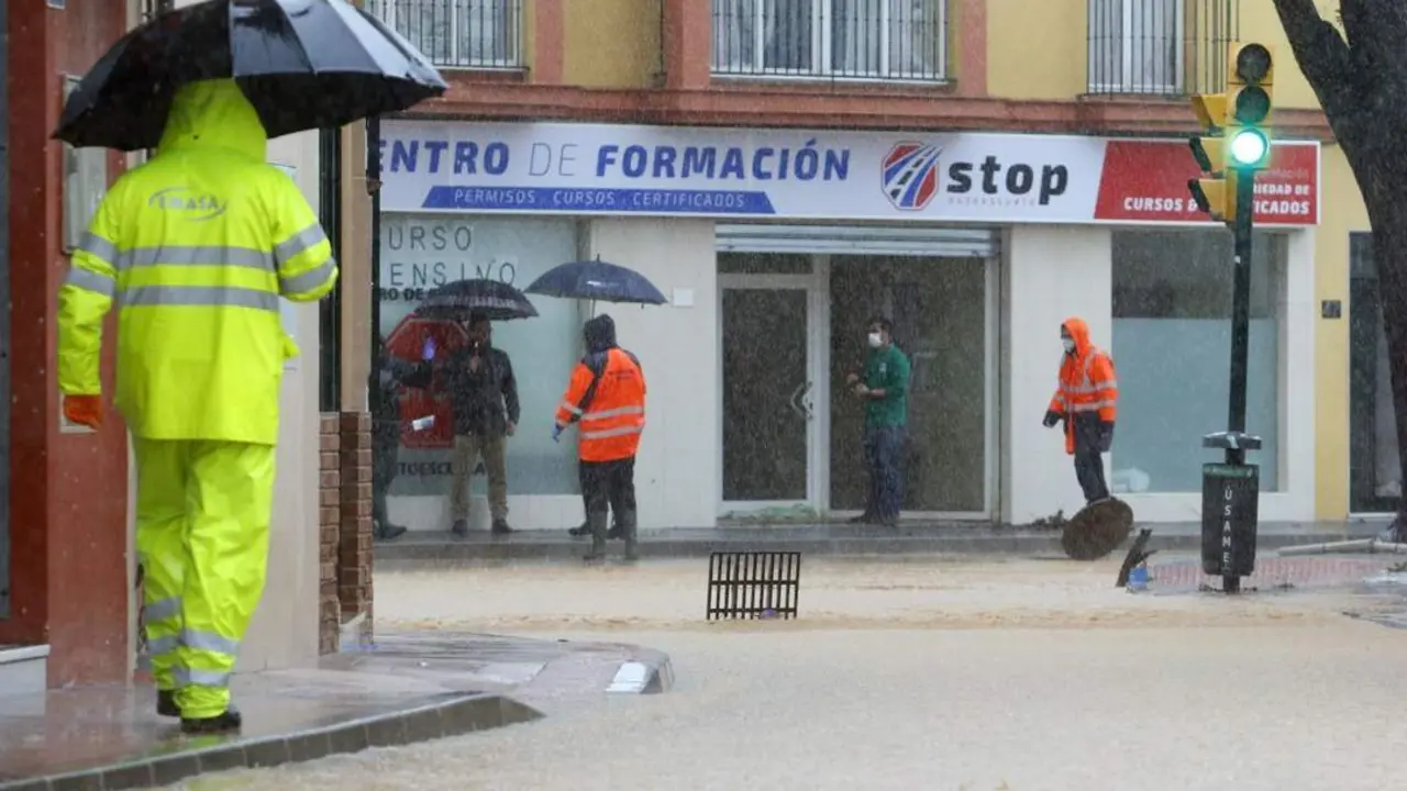Imagen de archivo de inundaciones en Campanillas. - &Aacute;lex Zea/Europa Press