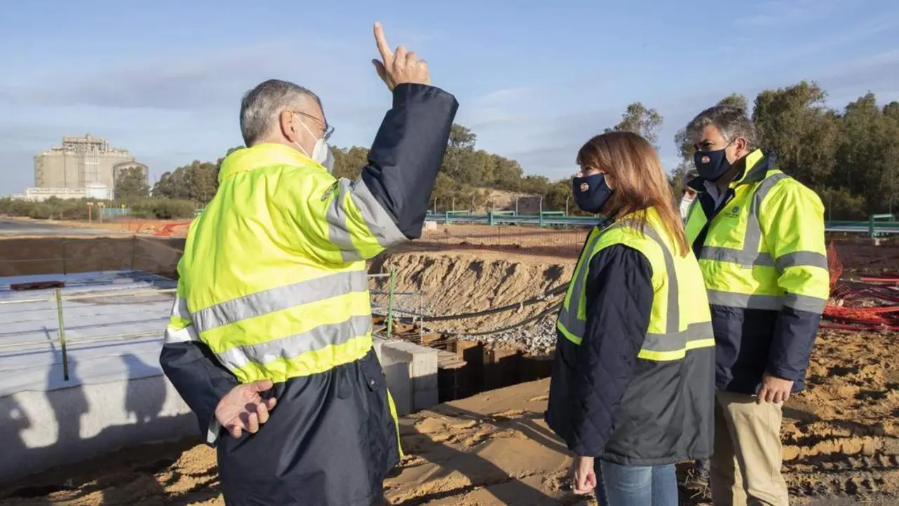 Pilar Miranda visita las obras. - VH