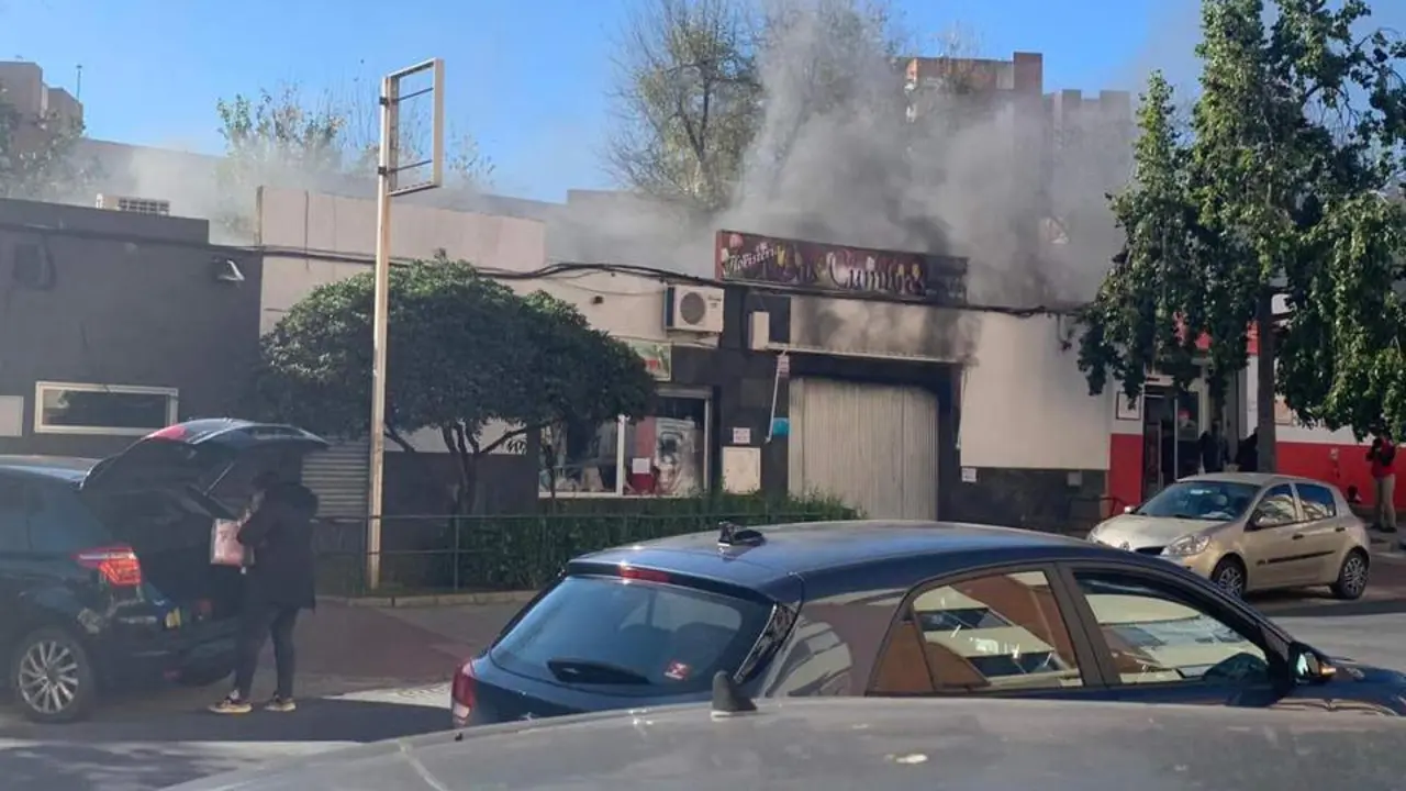 Incendio en la florister&iacute;a de calle Artesanos. - VH