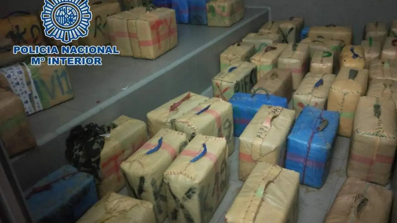 Imagen del hach&iacute;s intervenido en la operaci&oacute;n. - PN