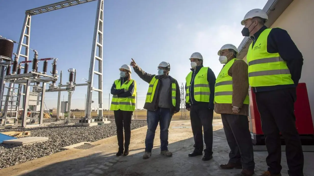 Visita a las obras de la planta solar. - VH