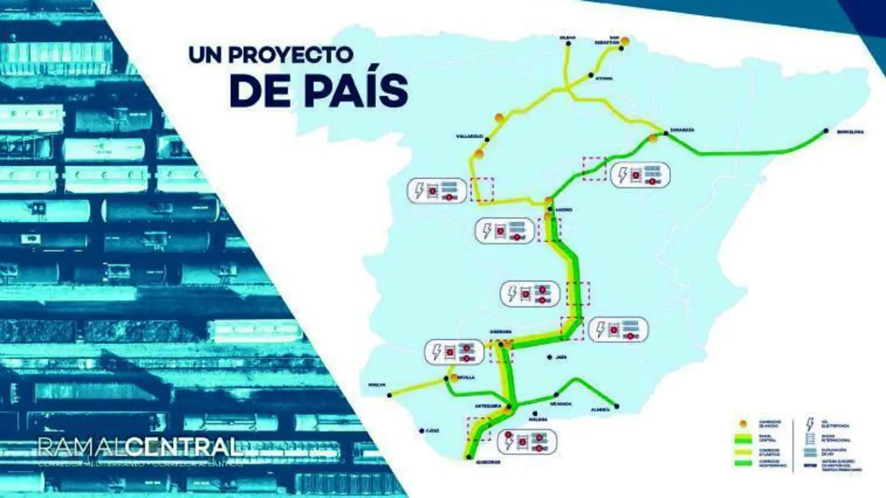 El mapa del Ramal Central. - A. I.