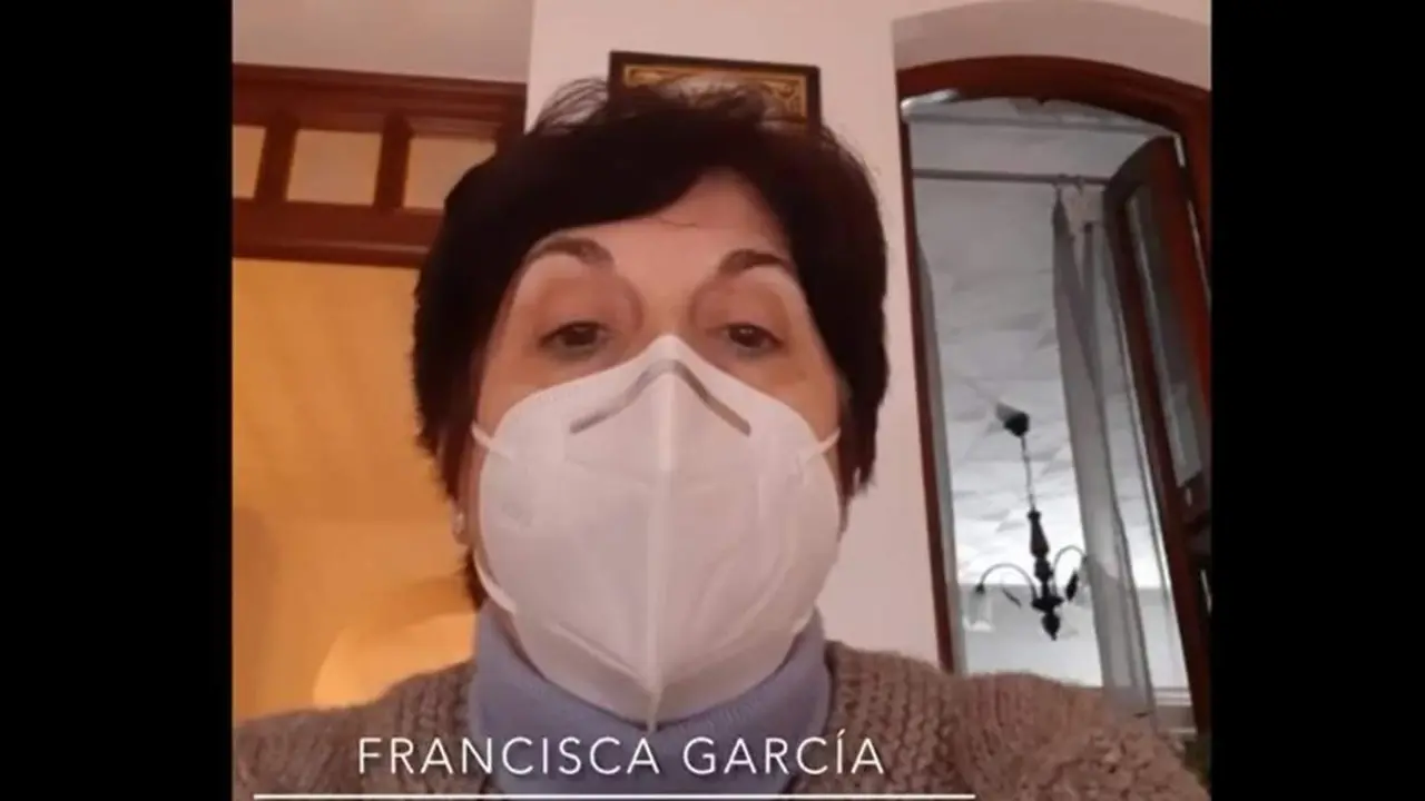 La alcaldesa de Berrocal en el v&iacute;deo. - VH