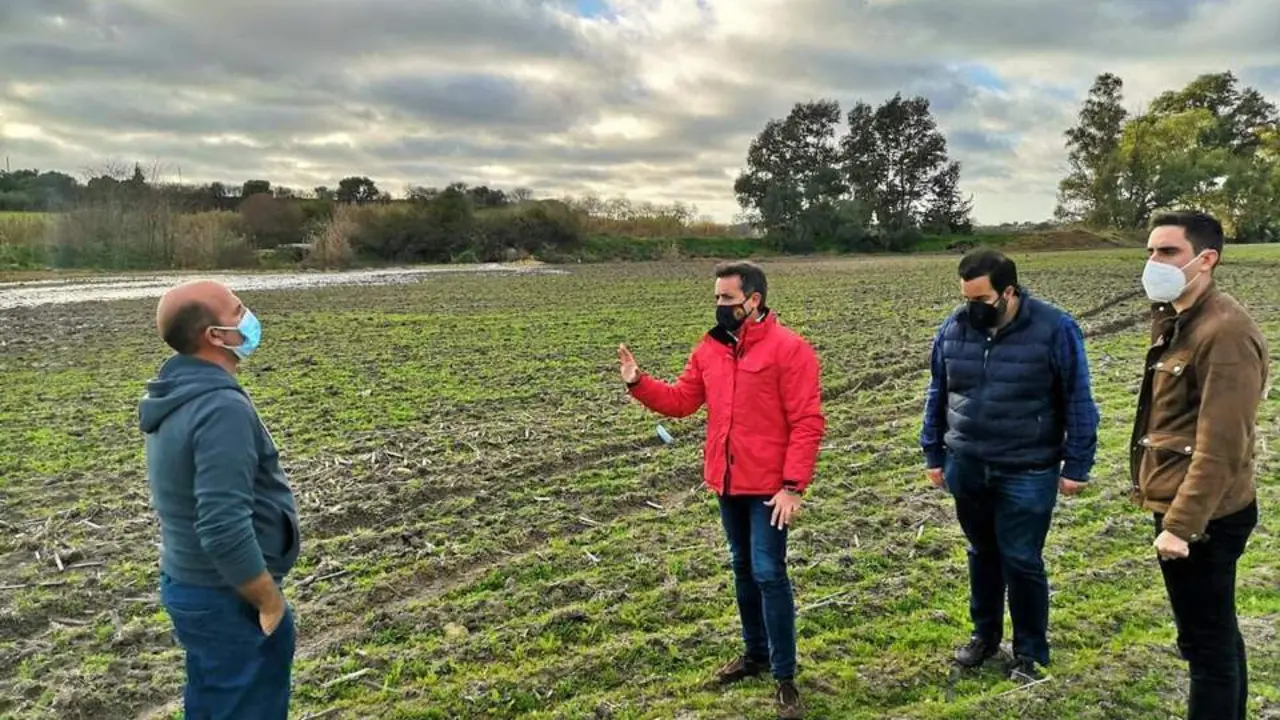 Salda&ntilde;a ha visitado la zona afectada en Estella - PP