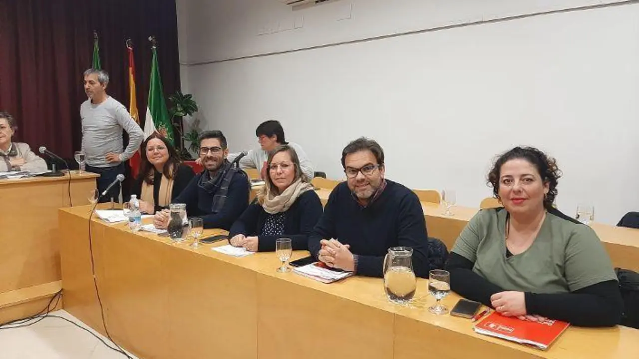 Imagen de archivo del grupo municipal socialista, en el &uacute;ltimo pleno presencial antes de la pandemia. - 