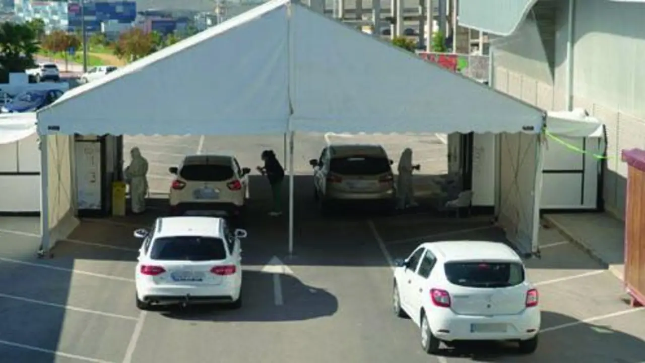 Una imagen del Covid Car del Hospital de Jerez.  - Viva Jerez