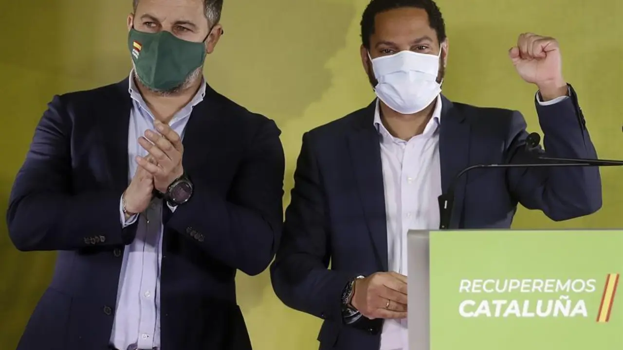 Santiago Abascal e Ignacio Garriga. - EFE