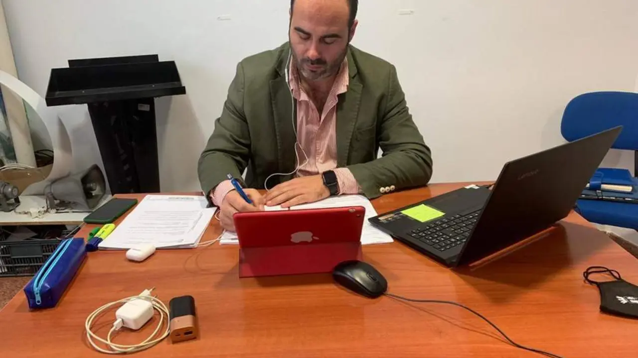 Portavoz del PP de Conil, Antonio Arag&oacute;n.  - 