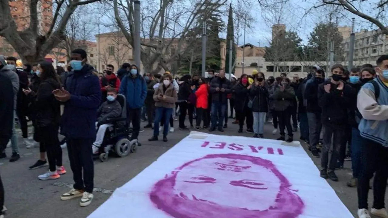 Concentraci&oacute;n de apoyo a Pablo Hasel. - ep