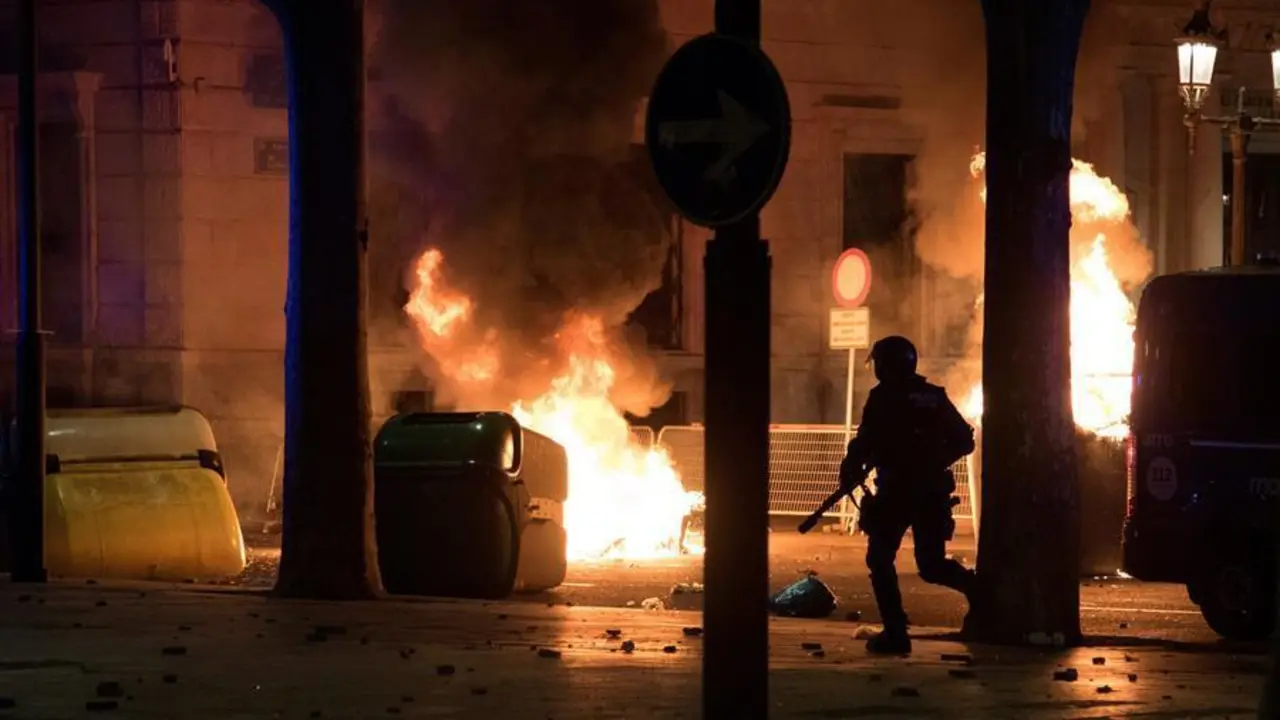 Incidentes en Lleida. - EFE
