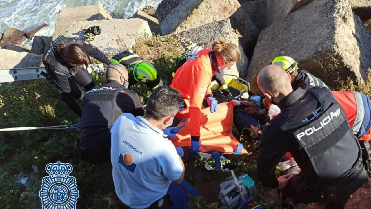 Imagen del rescate. - 
