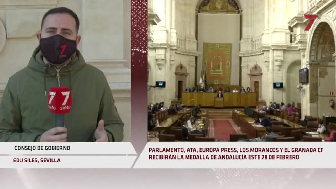 El Parlamento, Los Morancos, Pepe de Luc&iacute;a y Granada CF, Medallas de Andaluc&iacute;a