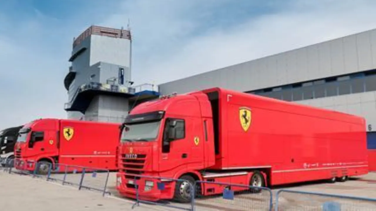 Camiones de Ferrari en el Circuito de Jerez. - Circuito de Jerez