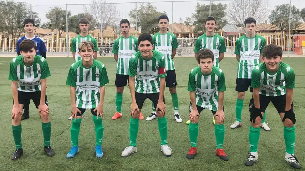Once inicial que present&oacute; el equipo infantil A del Atl&eacute;tico Sanluque&ntilde;o en Dos Hermanas - ASCF