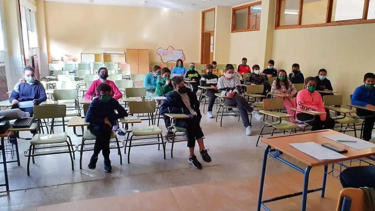 Un momento del pleno infantil.  - 