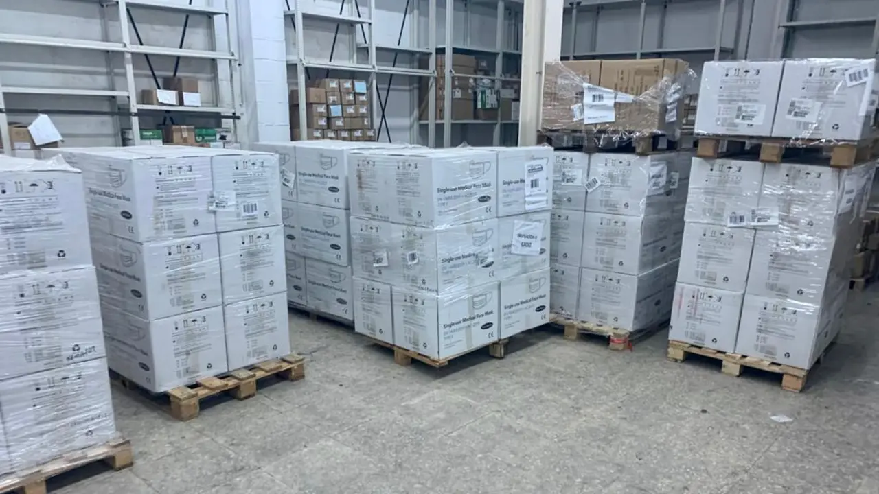 La provincia recibe 290.000 mascarillas del Gobierno. - 
