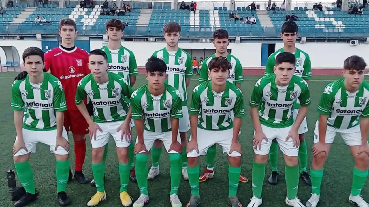 Once inicial que present&oacute; el equipo cadete A del Atl&eacute;tico Sanluque&ntilde;o en Bornos - Ra&uacute;l J. Bustillos