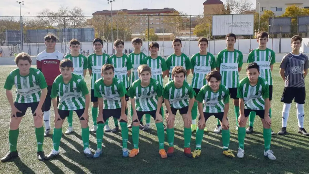 Once inicial que present&oacute; el equipo infantil A del Atl&eacute;tico Sanluque&ntilde;o en su visita al Nervi&oacute;n - ASCF