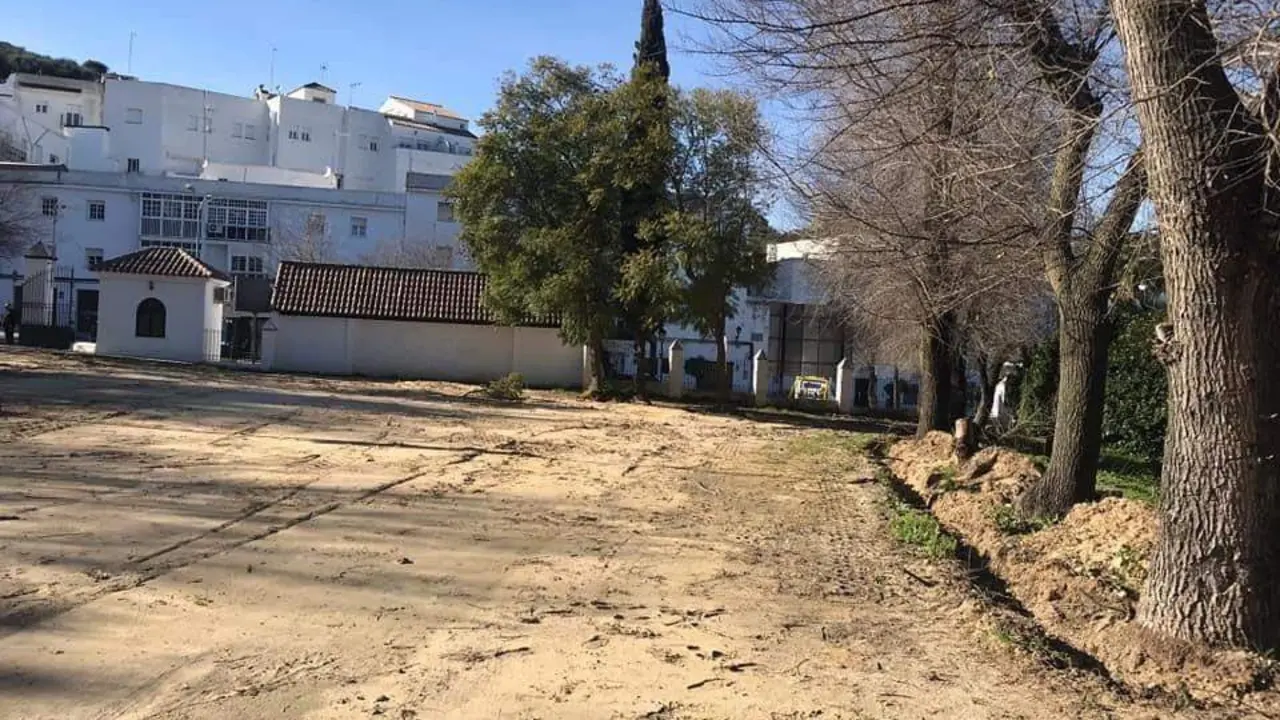 Estado que presenta actualmente la zona del Parque de los Remedios afectada. - 